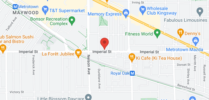 map of 5033 IMPERIAL STREET